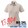 ARBEITS-POLO-SHIRT DAMEN | 983 von EXNER / Farbe: sand / 65% Baumwolle 35% Polyester - | MEIN-KASACK.de | kasack | kasac