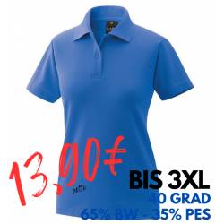 ARBEITS-POLO-SHIRT DAMEN | 983 von EXNER / Farbe: königsblau / 65% Baumwolle 35% Polyester - | MEIN-KASACK.de | kasack |