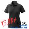 ARBEITS-POLO-SHIRT DAMEN | 983 von EXNER / Farbe: schwarz / 65% Baumwolle 35% Polyester - | MEIN-KASACK.de | kasack | ka