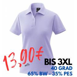 ARBEITS-POLO-SHIRT DAMEN | 983 von EXNER / Farbe: flieder/ 65% Baumwolle 35% Polyester - | MEIN-KASACK.de | kasack | kas