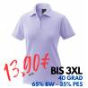 ARBEITS-POLO-SHIRT DAMEN | 983 von EXNER / Farbe: flieder/ 65% Baumwolle 35% Polyester - | MEIN-KASACK.de | kasack | kas