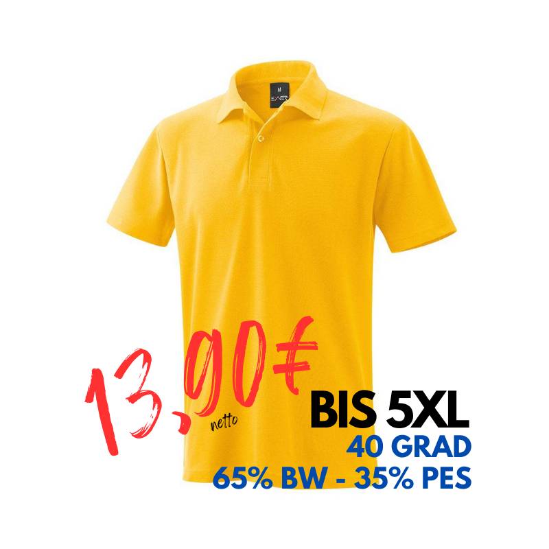 ARBEITS-POLO-SHIRT HERREN | 982 von EXNER / Farbe: gelb / 65% Baumwolle 35% Polyester | MEIN-KASACK.de - KASACK - KASACKS