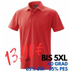 ARBEITS-POLO-SHIRT HERREN | 982 von EXNER / Farbe: rot / 65% Baumwolle 35% Polyester - | MEIN-KASACK.de | kasack | kasac