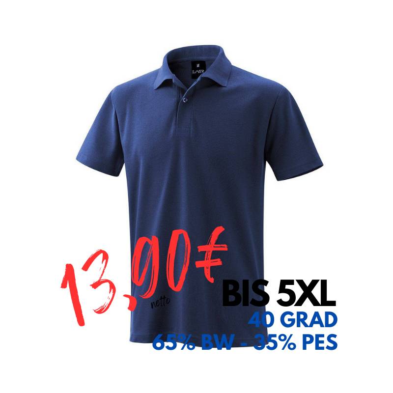 ARBEITS-POLO-SHIRT HERREN | 982 von EXNER / Farbe: marine / 65% Baumwolle 35% Polyester | MEIN-KASACK.de - KASACK - KASACKS