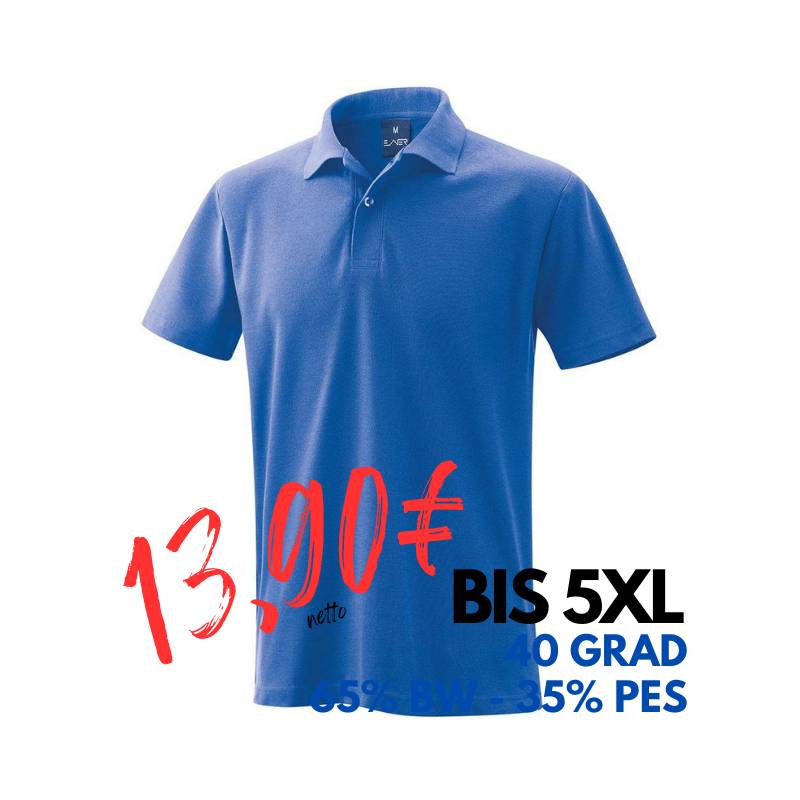 ARBEITS-POLO-SHIRT HERREN | 982 von EXNER / Farbe: königsblau / 65% Baumwolle 35% Polyester | MEIN-KASACK.de - KASACK - KASACKS