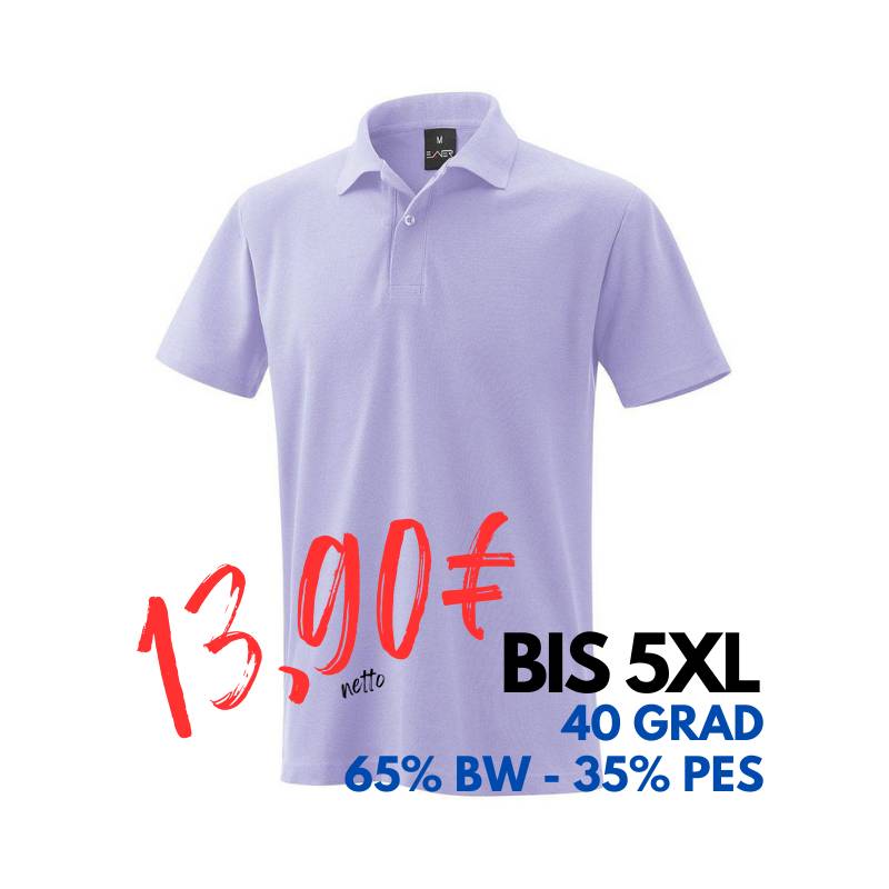 ARBEITS-POLO-SHIRT HERREN | 982 von EXNER / Farbe: flieder/ 65% Baumwolle 35% Polyester | MEIN-KASACK.de - KASACK - KASACKS