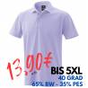 ARBEITS-POLO-SHIRT HERREN | 982 von EXNER / Farbe: flieder/ 65% Baumwolle 35% Polyester - | MEIN-KASACK.de | kasack | ka