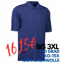 ARBEITS-POLO-SHIRT HERREN | YES 2020 von ID / Farbe: kornblau / 100% BAUMWOLLE - | MEIN-KASACK.de | kasack | kasacks | k