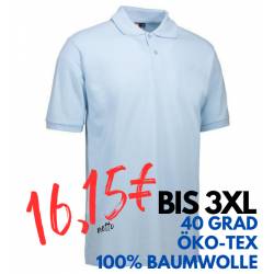 ARBEITS-POLO-SHIRT HERREN | YES 2020 von ID / Farbe: hellblau / 100% BAUMWOLLE - | MEIN-KASACK.de | kasack | kasacks | k