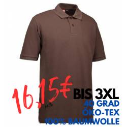 ARBEITS-POLO-SHIRT HERREN | YES 2020 von ID / Farbe: braun / 100% BAUMWOLLE - | MEIN-KASACK.de | kasack | kasacks | kass