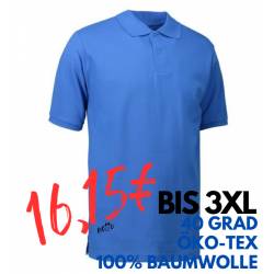 ARBEITS-POLO-SHIRT HERREN | YES 2020 von ID / Farbe: azur / 100% BAUMWOLLE - | MEIN-KASACK.de | kasack | kasacks | kassa