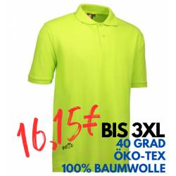 ARBEITS-POLO-SHIRT HERREN | YES 2020 von ID / Farbe: lime / 100% BAUMWOLLE - | MEIN-KASACK.de | kasack | kasacks | kassa