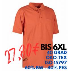 ARBEITS-POLO-SHIRT HERREN | PRO Wear 320 von ID / Farbe: coral / 50% BAUMWOLLE 50% POLYESTER - | MEIN-KASACK.de | kasack