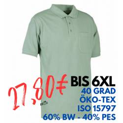 ARBEITS-POLO-SHIRT HERREN | PRO Wear 320 von ID / Farbe: stovet gron / 50% BAUMWOLLE 50% POLYESTER - | MEIN-KASACK.de | 