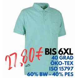 ARBEITS-POLO-SHIRT HERREN | PRO Wear 320 von ID / Farbe: stovet aqua / 50% BAUMWOLLE 50% POLYESTER - | MEIN-KASACK.de | 