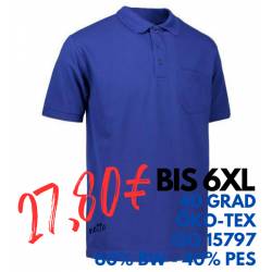 ARBEITS-POLO-SHIRT HERREN | PRO Wear 320 von ID / Farbe: königsblau  / 50% BAUMWOLLE 50% POLYESTER - | MEIN-KASACK.de | 