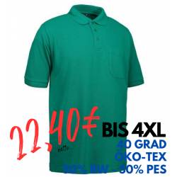 ARBEITS-POLO-SHIRT HERREN | 520 von ID / Farbe: grün / 50% BAUMWOLLE 50% POLYESTER - | MEIN-KASACK.de | kasack | kasacks