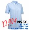 ARBEITS-POLO-SHIRT DAMEN| 521 von ID / Farbe: hellblau / 50% BAUMWOLLE 50% POLYESTER - | MEIN-KASACK.de | kasack | kasac