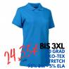 ARBEITS-POLO-SHIRT DAMEN | STRETCH 527 von ID / Farbe: türkis / 95% BAUMWOLLE 5% ELASTHAN - | MEIN-KASACK.de | kasack | 