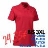 ARBEITS-POLO-SHIRT DAMEN | STRETCH 527 von ID / Farbe: rot / 95% BAUMWOLLE 5% ELASTHAN - | MEIN-KASACK.de | kasack | kas