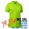 ARBEITS-POLO-SHIRT DAMEN | STRETCH 527 von ID / Farbe: lime / 95% BAUMWOLLE 5% ELASTHAN - | MEIN-KASACK.de | kasack | ka