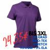 ARBEITS-POLO-SHIRT DAMEN | STRETCH 527 von ID / Farbe: lila / 95% BAUMWOLLE 5% ELASTHAN - | MEIN-KASACK.de | kasack | ka