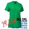 ARBEITS-POLO-SHIRT DAMEN | STRETCH 527 von ID / Farbe: grün / 95% BAUMWOLLE 5% ELASTHAN - | MEIN-KASACK.de | kasack | ka