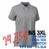 ARBEITS-POLO-SHIRT DAMEN | STRETCH 527 von ID / Farbe: grau / 95% BAUMWOLLE 5% ELASTHAN - | MEIN-KASACK.de | kasack | ka