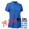 ARBEITS-POLO-SHIRT DAMEN | STRETCH 527 von ID / Farbe: azur / 95% BAUMWOLLE 5% ELASTHAN - | MEIN-KASACK.de | kasack | ka