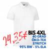 ARBEITS-POLO-SHIRT HERREN | STRETCH 525 von ID / Farbe: weiß  / 95% BAUMWOLLE 5% ELASTHAN - | MEIN-KASACK.de | kasack | 