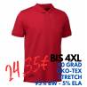 ARBEITS-POLO-SHIRT HERREN | STRETCH 525 von ID / Farbe: rot / 95% BAUMWOLLE 5% ELASTHAN - | MEIN-KASACK.de | kasack | ka