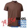 ARBEITS-POLO-SHIRT HERREN | STRETCH 525 von ID / Farbe: mokka / 95% BAUMWOLLE 5% ELASTHAN - | MEIN-KASACK.de | kasack | 