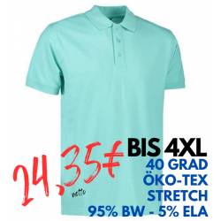 ARBEITS-POLO-SHIRT HERREN | STRETCH 525 von ID / Farbe: mint / 95% BAUMWOLLE 5% ELASTHAN - | MEIN-KASACK.de | kasack | k