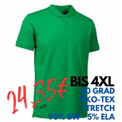 ARBEITS-POLO-SHIRT HERREN | STRETCH 525 von ID / Farbe: grün / 95% BAUMWOLLE 5% ELASTHAN - | MEIN-KASACK.de | kasack | k