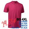 ARBEITS-POLO-SHIRT HERREN | STRETCH 525 von ID / Farbe: cerise / 95% BAUMWOLLE 5% ELASTHAN - | MEIN-KASACK.de | kasack |