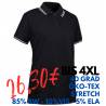 ARBEITS-POLO-SHIRT DAMEN | Stretch Kontrast 523 von ID / Farbe: schwarz / 85% BAUMWOLLE 10% VISKOSE 5% ELASTHAN - | MEIN