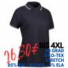 ARBEITS-POLO-SHIRT DAMEN | Stretch Kontrast 523 von ID / Farbe: navy  / 85% BAUMWOLLE 10% VISKOSE 5% ELASTHAN - | MEIN-K