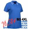 ARBEITS-POLO-SHIRT DAMEN | Stretch Kontrast 523 von ID / Farbe: blau / 85% BAUMWOLLE 10% VISKOSE 5% ELASTHAN - | MEIN-KA