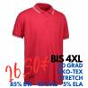 ARBEITS-POLO-SHIRT HERREN | Stretch Kontrast 522 von ID / Farbe: rot / 85% BAUMWOLLE 10% VISKOSE 5% ELASTHAN - | MEIN-KA