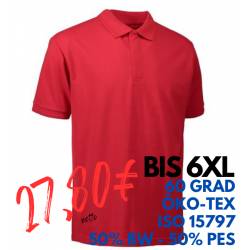 ARBEITS-POLO-SHIRT HERREN | PRO Wear 330 von ID / Farbe: rot / 50% BAUMWOLLE 50% POLYESTER - | MEIN-KASACK.de | kasack |