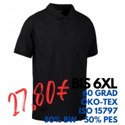 ARBEITS-POLO-SHIRT HERREN | PRO Wear 330 von ID / Farbe: schwarz / 50% BAUMWOLLE 50% POLYESTER - | MEIN-KASACK.de | kasa