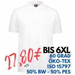 ARBEITS-POLO-SHIRT HERREN | PRO Wear 330 von ID / Farbe: weiß / 50% BAUMWOLLE 50% POLYESTER - | MEIN-KASACK.de | kasack 