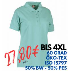 ARBEITS-POLO-SHIRT DAMEN | PRO Wear 321 von ID / Farbe: stovet aqua / 50% BAUMWOLLE 50% POLYESTER - | MEIN-KASACK.de | k