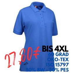 ARBEITS-POLO-SHIRT DAMEN | PRO Wear 321 von ID / Farbe: azur / 50% BAUMWOLLE 50% POLYESTER - | MEIN-KASACK.de | kasack |