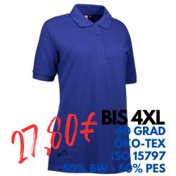 ARBEITS-POLO-SHIRT DAMEN | PRO Wear 321 von ID / Farbe: königsblau / 50% BAUMWOLLE 50% POLYESTER - | MEIN-KASACK.de | ka