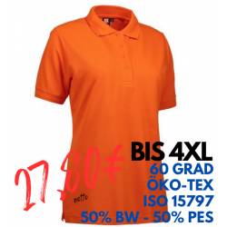 ARBEITS-POLO-SHIRT DAMEN | PRO Wear 321 von ID / Farbe: orange / 50% BAUMWOLLE 50% POLYESTER - | MEIN-KASACK.de | kasack