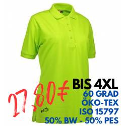 ARBEITS-POLO-SHIRT DAMEN | PRO Wear 321 von ID / Farbe: lime / 50% BAUMWOLLE 50% POLYESTER - | MEIN-KASACK.de | kasack |