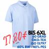 ARBEITS-POLO-SHIRT HERREN | PRO Wear 324 von ID / Farbe: hellblau / 50% BAUMWOLLE 50% POLYESTER - | MEIN-KASACK.de | kas