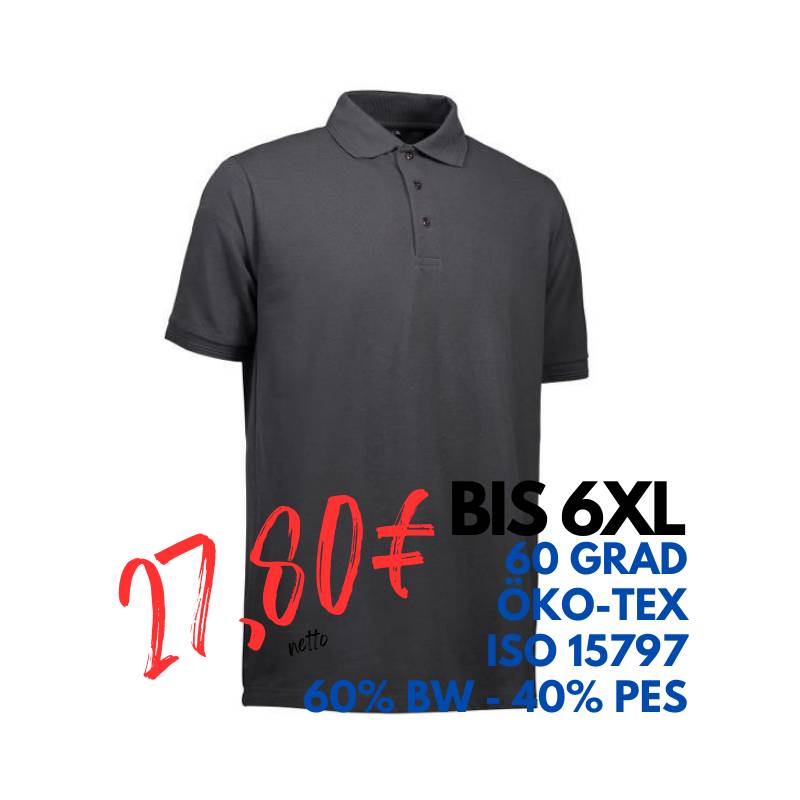 ARBEITS-POLO-SHIRT HERREN | PRO Wear 324 von ID / Farbe: koks / 50% BAUMWOLLE 50% POLYESTER | MEIN-KASACK.de - KASACK - KASACKS