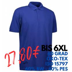 ARBEITS-POLO-SHIRT HERREN | PRO Wear 324 von ID / Farbe: königsblau / 50% BAUMWOLLE 50% POLYESTER - | MEIN-KASACK.de | k